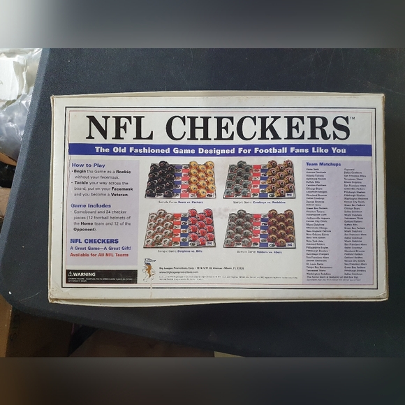 Vintage Philadelphia Eagles football NFL checkers game Dallas Cowboys - Picture 12 of 15